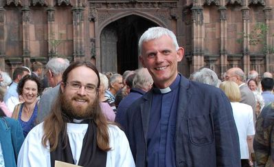 Will Marshall's Ordination at Chester Cathedral - 14th June'14
Will & Steve
