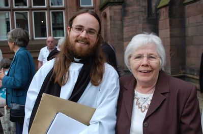 Will Marshall's Ordination at Chester Cathedral - 14th June'14
Will & Enid
