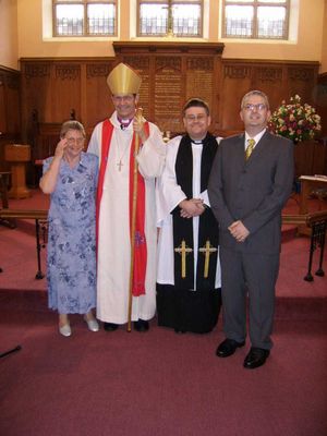 Confirmation - Ada, Bishop Nigel, Paul & Mark
