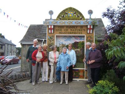 MCC members at High Bradfield Well Dressing
