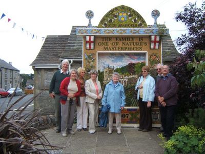 MCC members at High Bradfield Well Dressing
