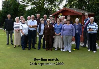 Bowls match with Christ Church, Colshaw 29th September
